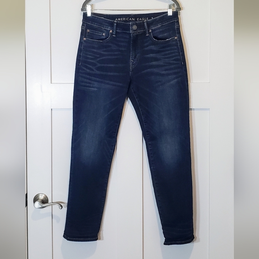 AEO Mens NE(X)T Level Air Flex Original Straight Jeans REAL SIZE 32X28.5…